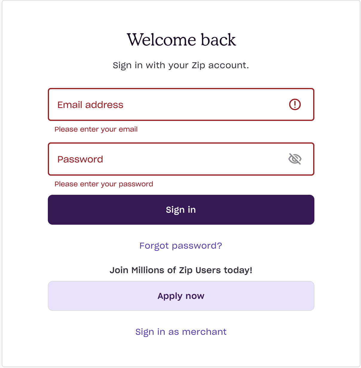 How do I reset my Zip Account password? – Help Centre